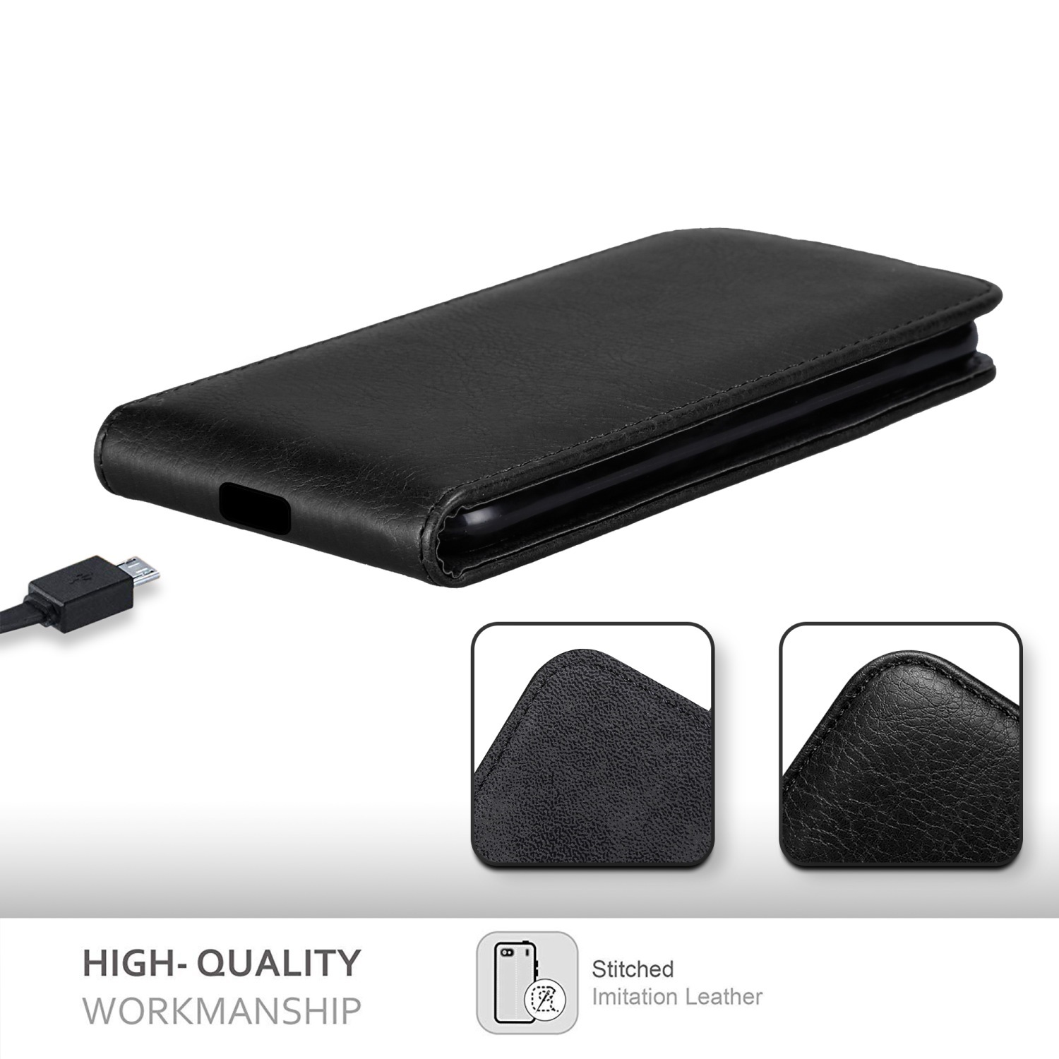 Samsung Galaxy S22 ULTRA deksel flip cover (svart)