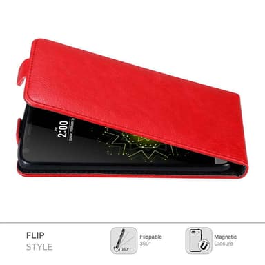 LG G5 deksel flip cover (rød)