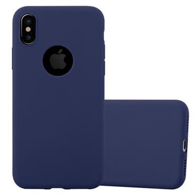 Deksel iPhone X / XS Silikon cover (blå)