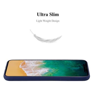 Deksel iPhone X / XS Silikon cover (blå)