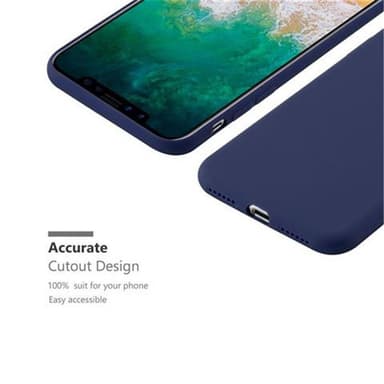 Deksel iPhone X / XS Silikon cover (blå)