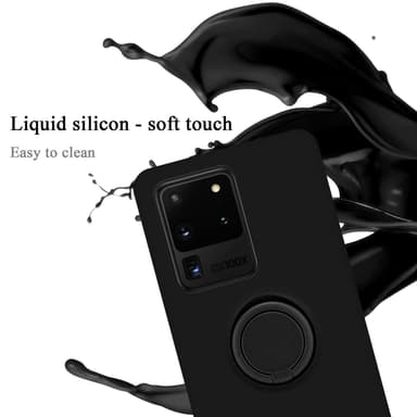 Deksel Samsung Galaxy S20 ULTRA Ring Case (svart)