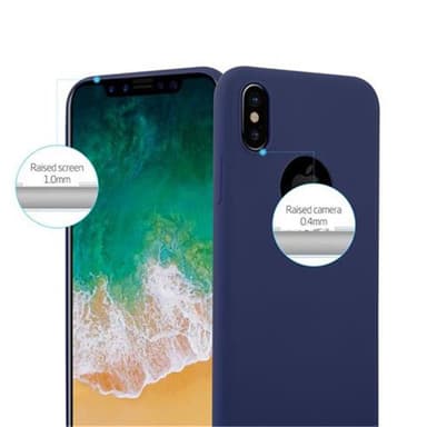 Deksel iPhone X / XS Silikon cover (blå)
