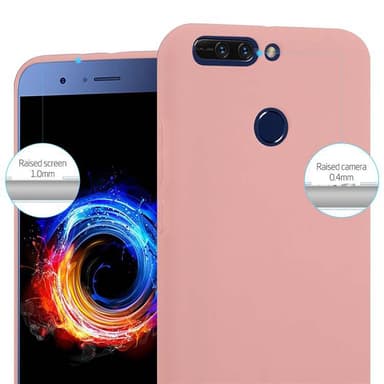 Deksel Honor 8 PRO Silikon cover (rosa)