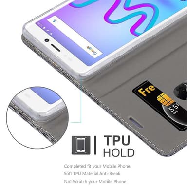 WIKO JERRY 3 lommebokdeksel etui (grå)