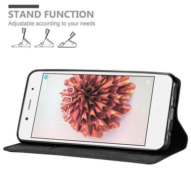 BQ Aquaris X5 PLUS lommebokdeksel case (svart)