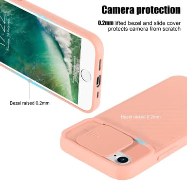 iPhone 7 / 7S / 8 / SE 2020 silikondeksel case (rød)