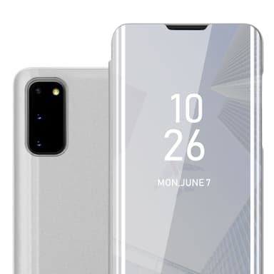 Samsung Galaxy S20 lommebokdeksel etui (sølv)