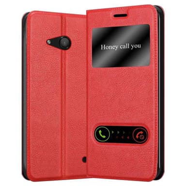 Nokia Lumia 550 lommebokdeksel cover (rød)