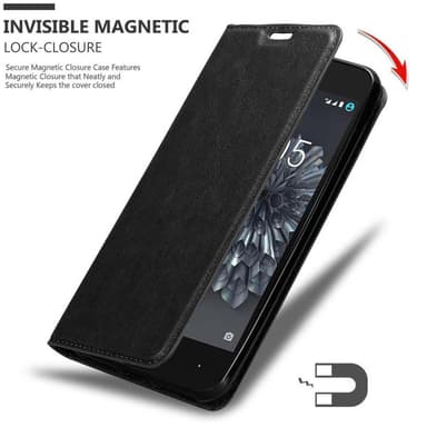 BQ Aquaris X5 PLUS lommebokdeksel case (svart)