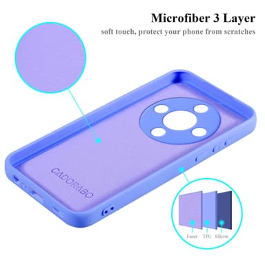 Honor Magic 6 Lite 5G silikondeksel case (Lilla)