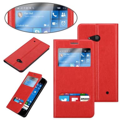 Nokia Lumia 550 lommebokdeksel cover (rød)