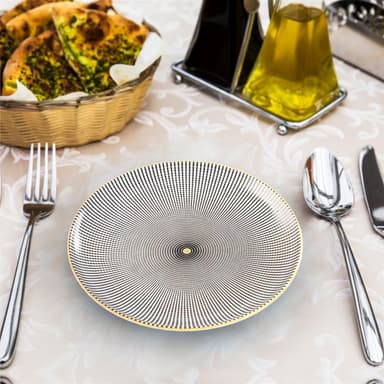 4x Porselenstallerken Tallerken Serveringsfat 15,3cm