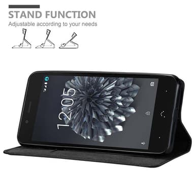 BQ Aquaris X5 PLUS lommebokdeksel case (svart)