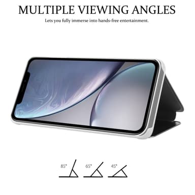 iPhone XR lommebokdeksel etui (sølv)