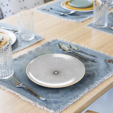 4x Porselenstallerken Tallerken Serveringsfat 15,3cm