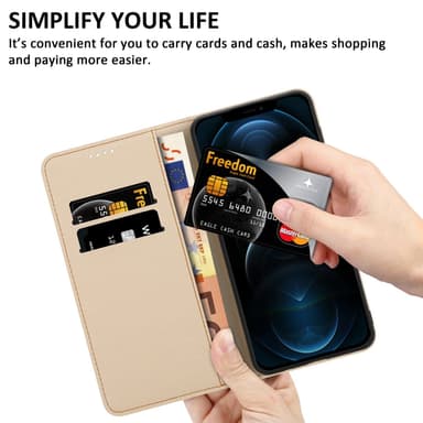 iPhone 12 PRO MAX lommebokdeksel etui (blå)