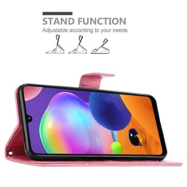 Samsung Galaxy A31 lommebokdeksel Blomster (rosa)