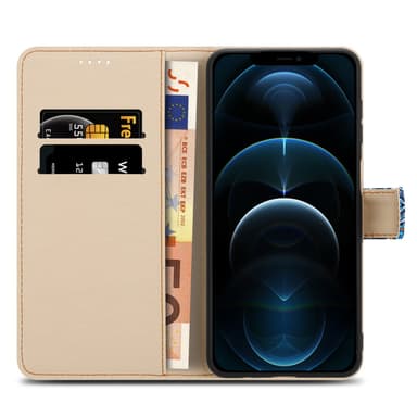 iPhone 12 PRO MAX lommebokdeksel etui (blå)