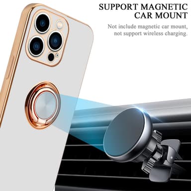 iPhone 14 PRO MAX silikondeksel case (hvit)