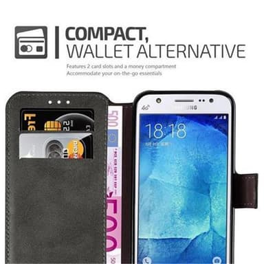 Samsung Galaxy J5 2015 lommebokdeksel etui (grå)