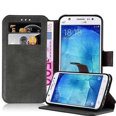 Samsung Galaxy J5 2015 lommebokdeksel etui (grå)