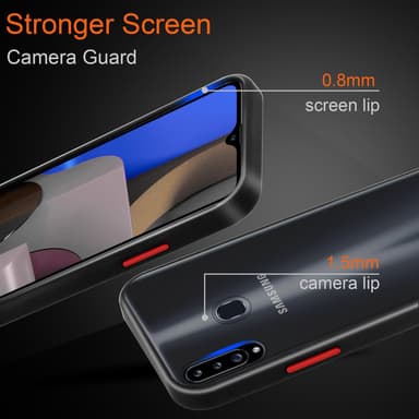 Samsung Galaxy A20s Deksel Case Cover (gjennomsiktig)