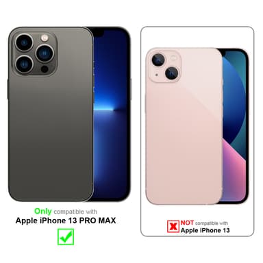 iPhone 13 PRO MAX Deksel Flip Case (grå)