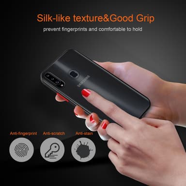 Samsung Galaxy A20s Deksel Case Cover (gjennomsiktig)