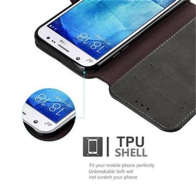 Samsung Galaxy J5 2015 lommebokdeksel etui (grå)