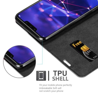 Huawei MATE 20 LITE lommebokdeksel case (grå)