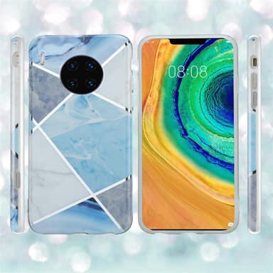 Huawei MATE 30 PRO lommebokdeksel etui (blå)