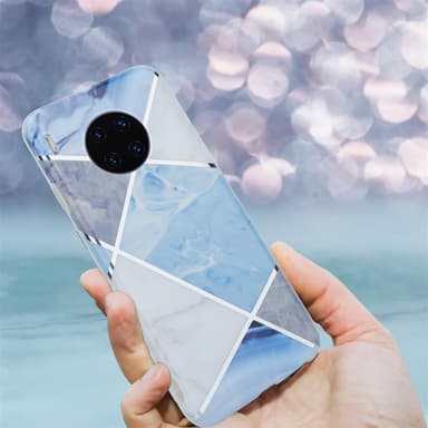 Huawei MATE 30 PRO lommebokdeksel etui (blå)