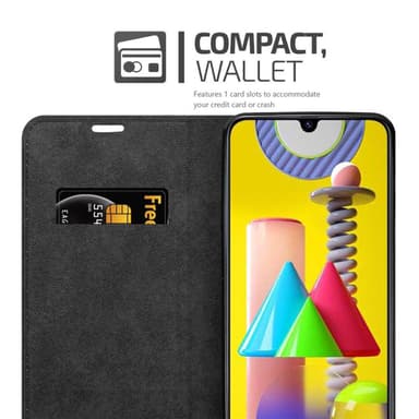 Samsung Galaxy M31 lommebokdeksel case (brun)