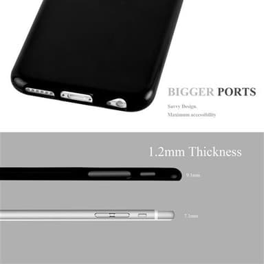 iPhone 6 / 6S Deksel Case Cover (svart)