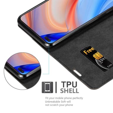 Oppo Reno4 PRO lommebokdeksel case (brun)