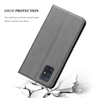 Samsung Galaxy A51 4G / M40s lommebokdeksel case (grå)