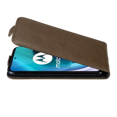 Motorola MOTO G71 5G deksel flip cover (brun)