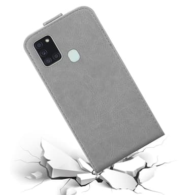 Samsung Galaxy A21s deksel flip cover (grå)