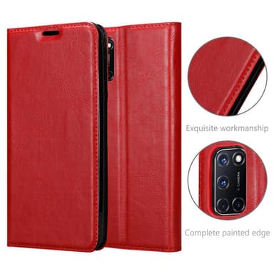 Oppo A52 lommebokdeksel case (rød)