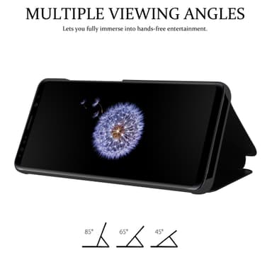 Samsung Galaxy S9 PLUS lommebokdeksel etui (svart)