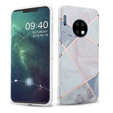 Huawei MATE 30 lommebokdeksel etui (rosa)
