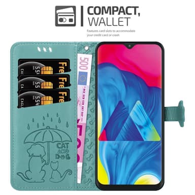 Samsung Galaxy A10 / M10 lommebokdeksel case (grønn)