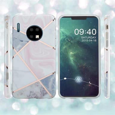 Huawei MATE 30 lommebokdeksel etui (rosa)