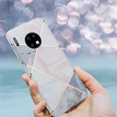Huawei MATE 30 lommebokdeksel etui (rosa)