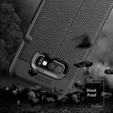 Samsung Galaxy S10e Deksel Kunstskinn (svart)