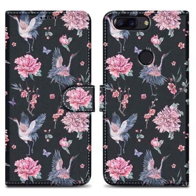 OnePlus 5T lommebokdeksel etui (svart)