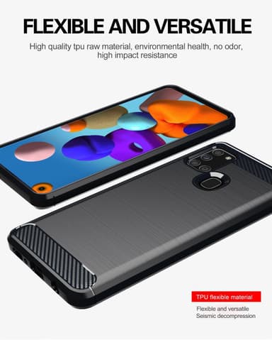 Deksel Samsung Galaxy A21s ultra slim (svart)