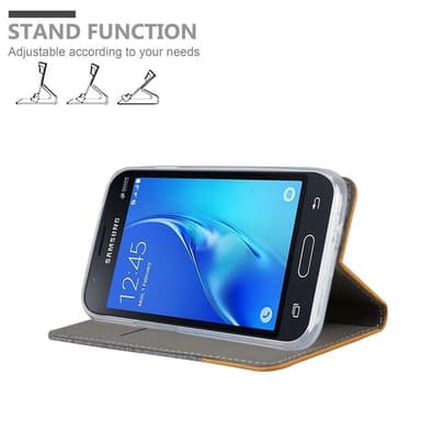 Samsung Galaxy J1 MINI lommebokdeksel etui (grå)