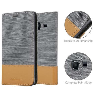 Samsung Galaxy J1 MINI lommebokdeksel etui (grå)